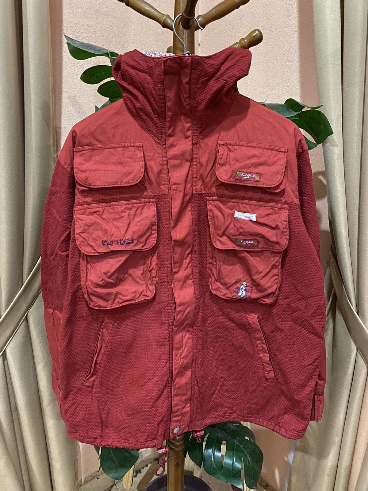 Karl Helmut Karl Helmut Vintage Red Utility Jacket Size US L / EU 52-54 / 3 - 7 Thumbnail