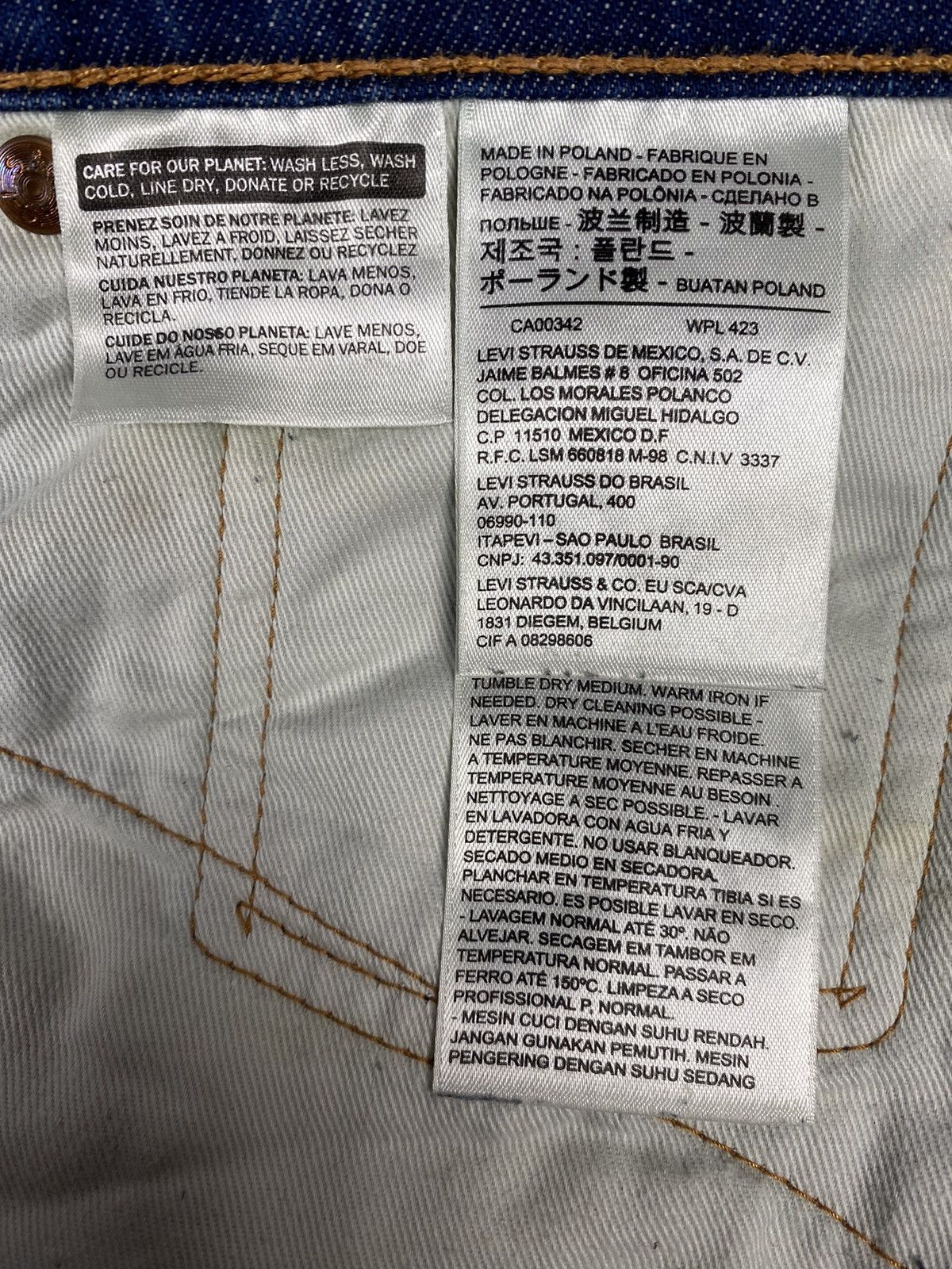 Designer × Levi's Levis 510 Dark Blue Denim Jeans 32 x 32 Size US 32 / EU 48 - 7 Thumbnail