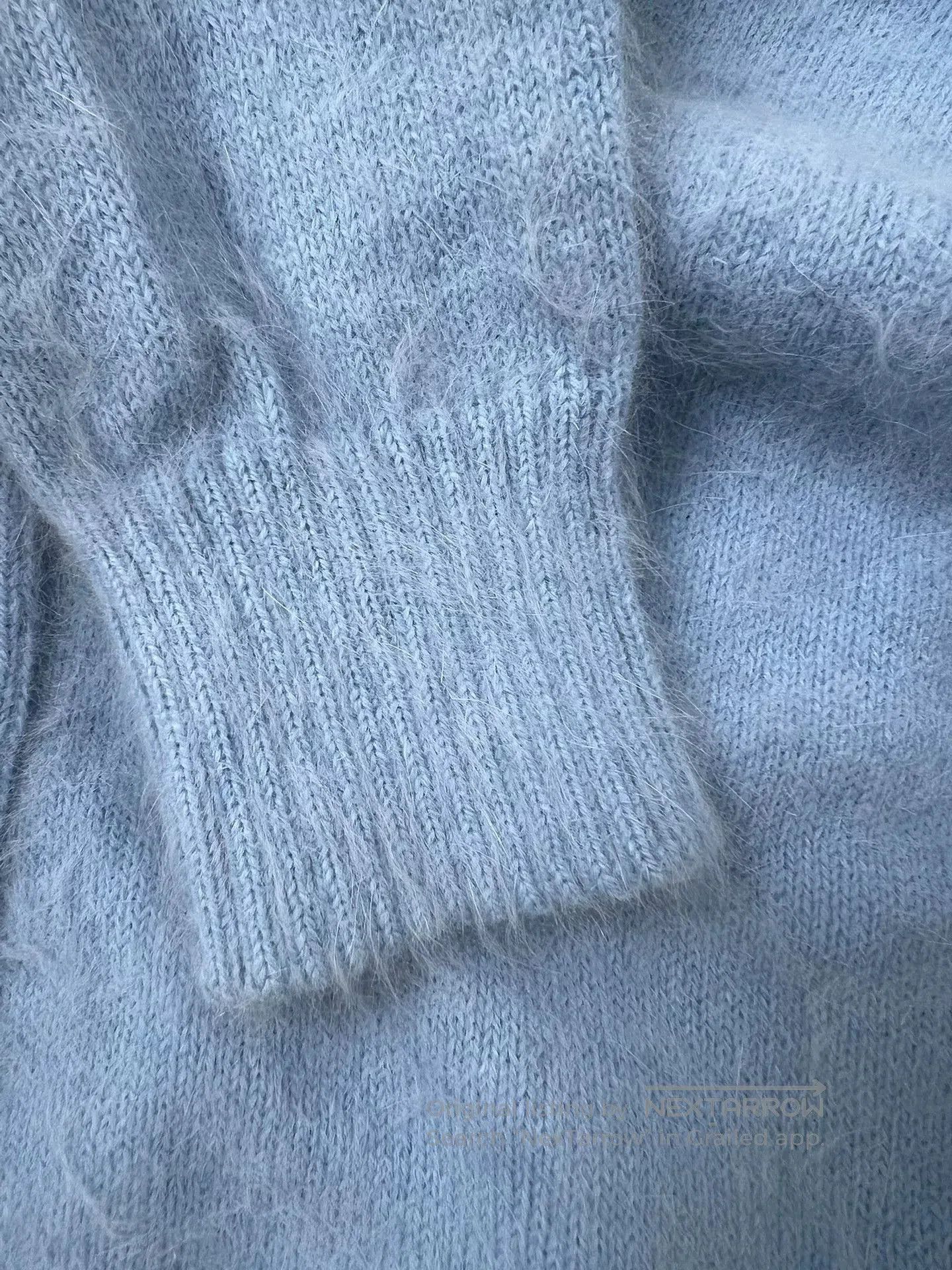 Saint Laurent Paris Saint Laurent Light Blue Knit Cardigan. Size XS / US 0-2 / IT 36-38 - 4 Thumbnail