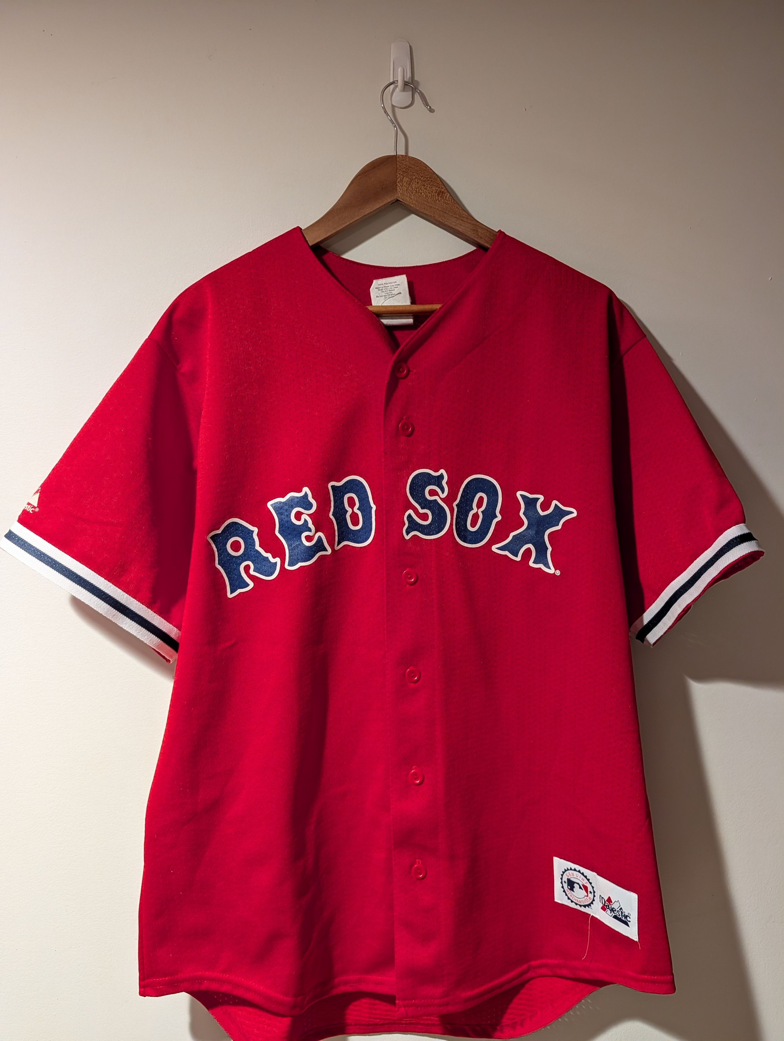 Majestic Vintage Y2K Boston Red Sox MLB Majestic Hillenbrand Jersey Size US L / EU 52-54 / 3 - 1 Thumbnail