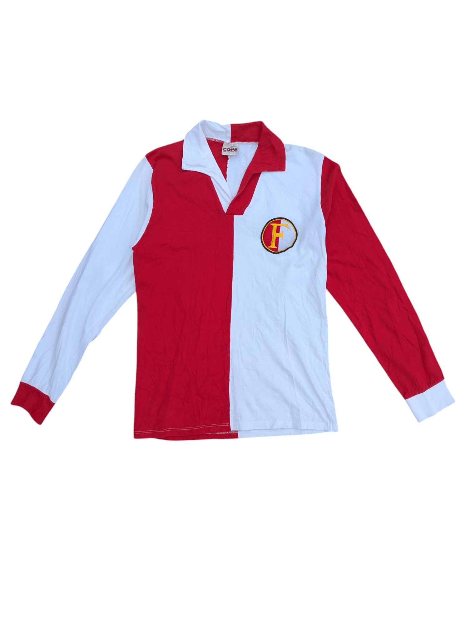 Vintage VINTAGE 1956 FEYENOORD HOME FOOTBALL SOCCER JERSEY HOLLAND Size US M / EU 48-50 / 2 - 1 Thumbnail