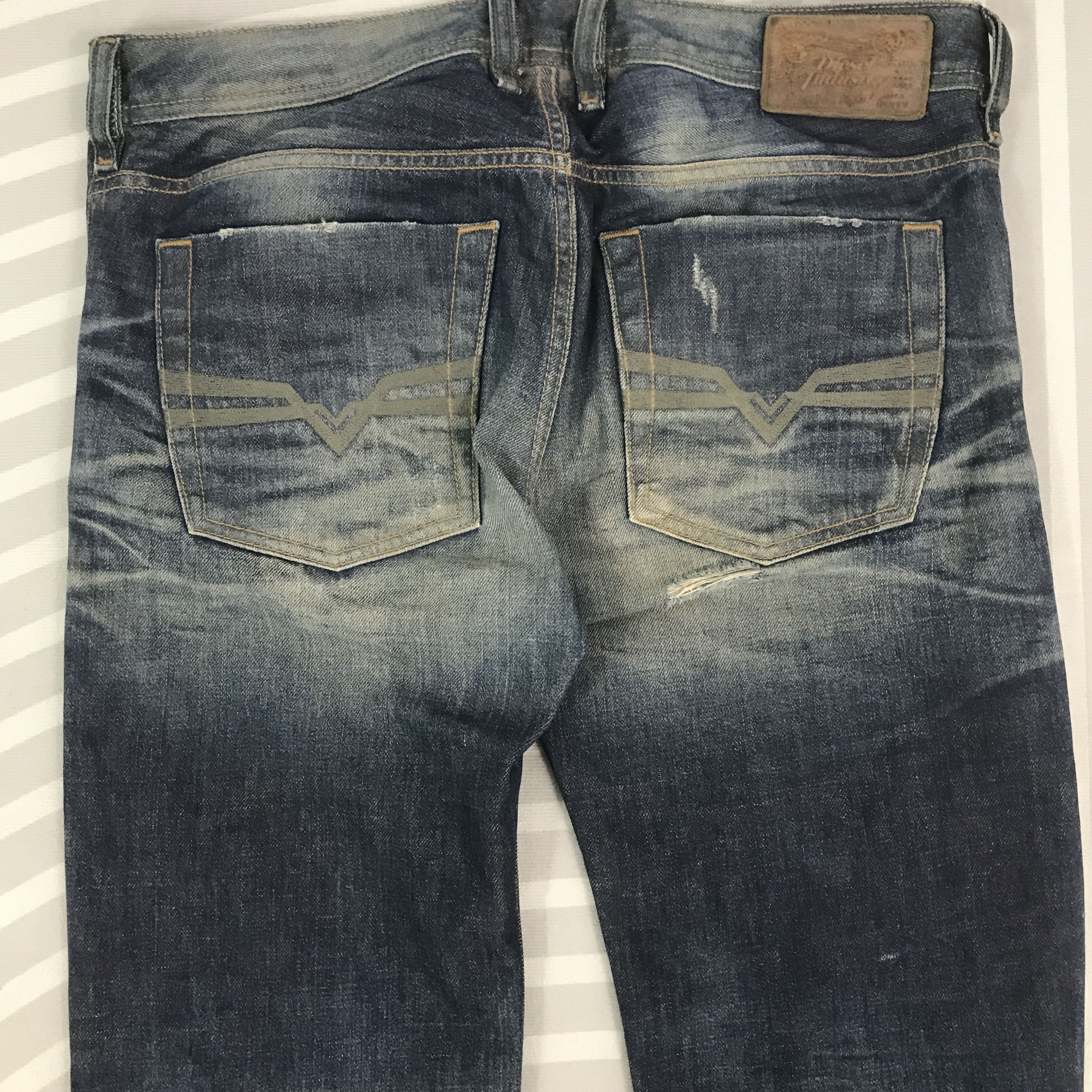Diesel × Vintage Vintage Diesel Industry Denim faded jeans pants Size US 29 - 5 Thumbnail