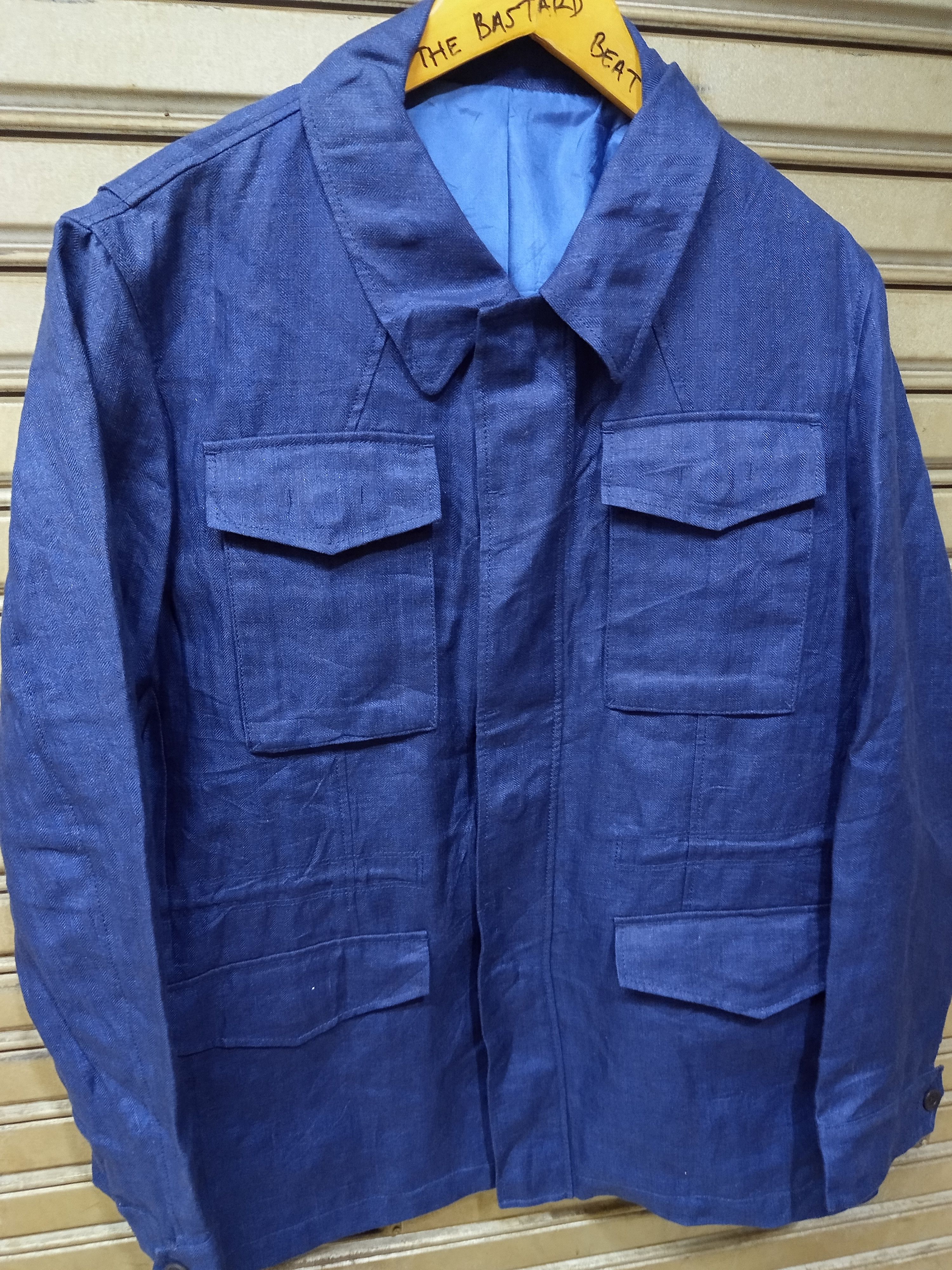 Vintage Korean Herringbone Utility Jacket Size US L / EU 52-54 / 3 - 4 Thumbnail