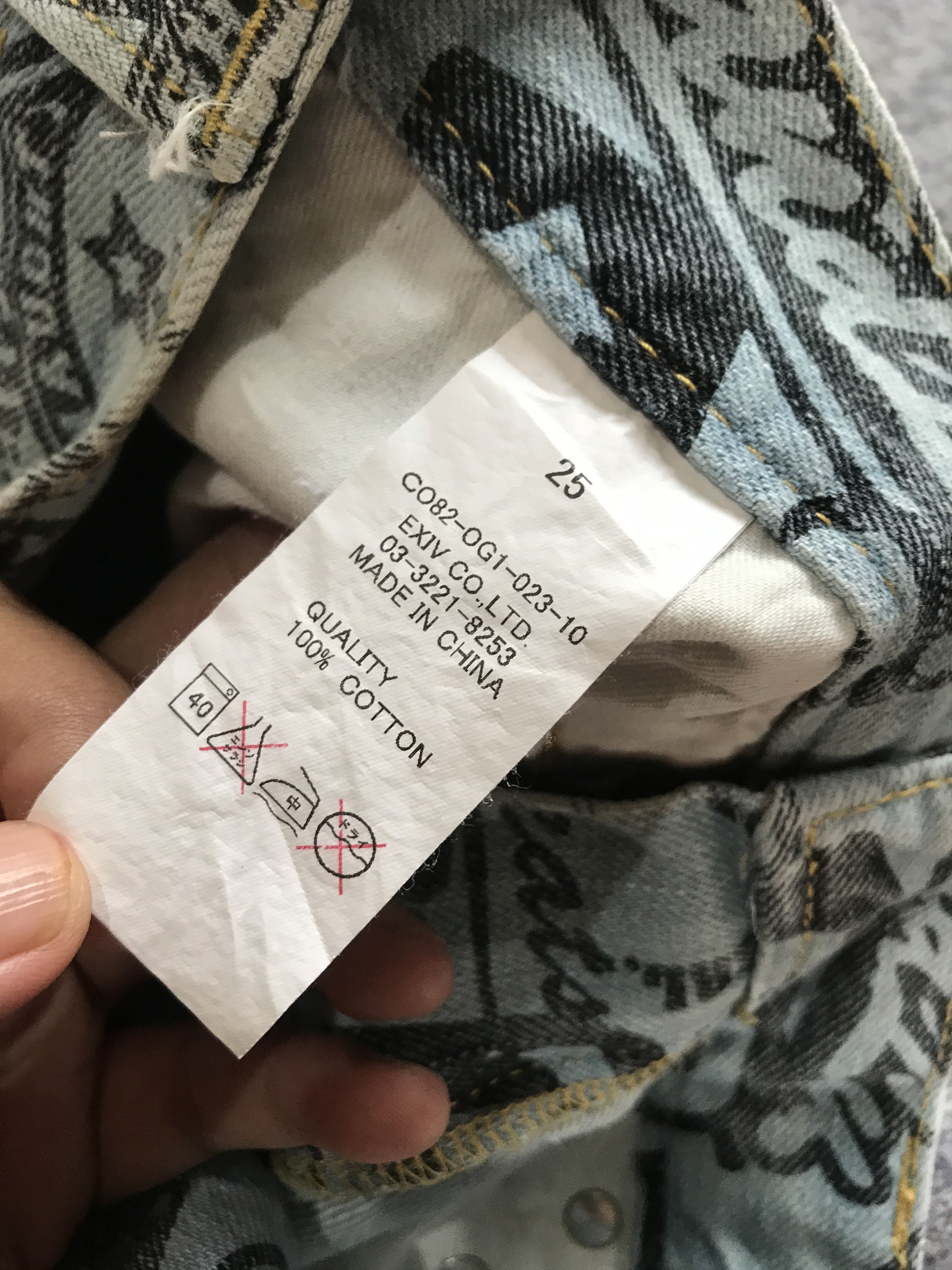Hysteric Glamour × Japanese Brand Co&Lu printed jeans hysteric glamour inspired japanese brand Size US 29 - 8 Thumbnail