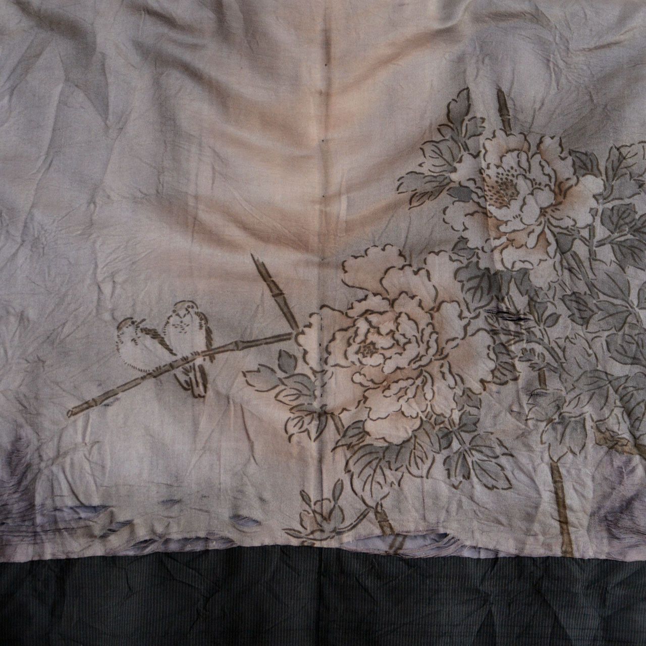 Other Japanese Men’s Haori with Sparrow & Floral Lining Vintage Size US L / EU 52-54 / 3 - 11 Thumbnail