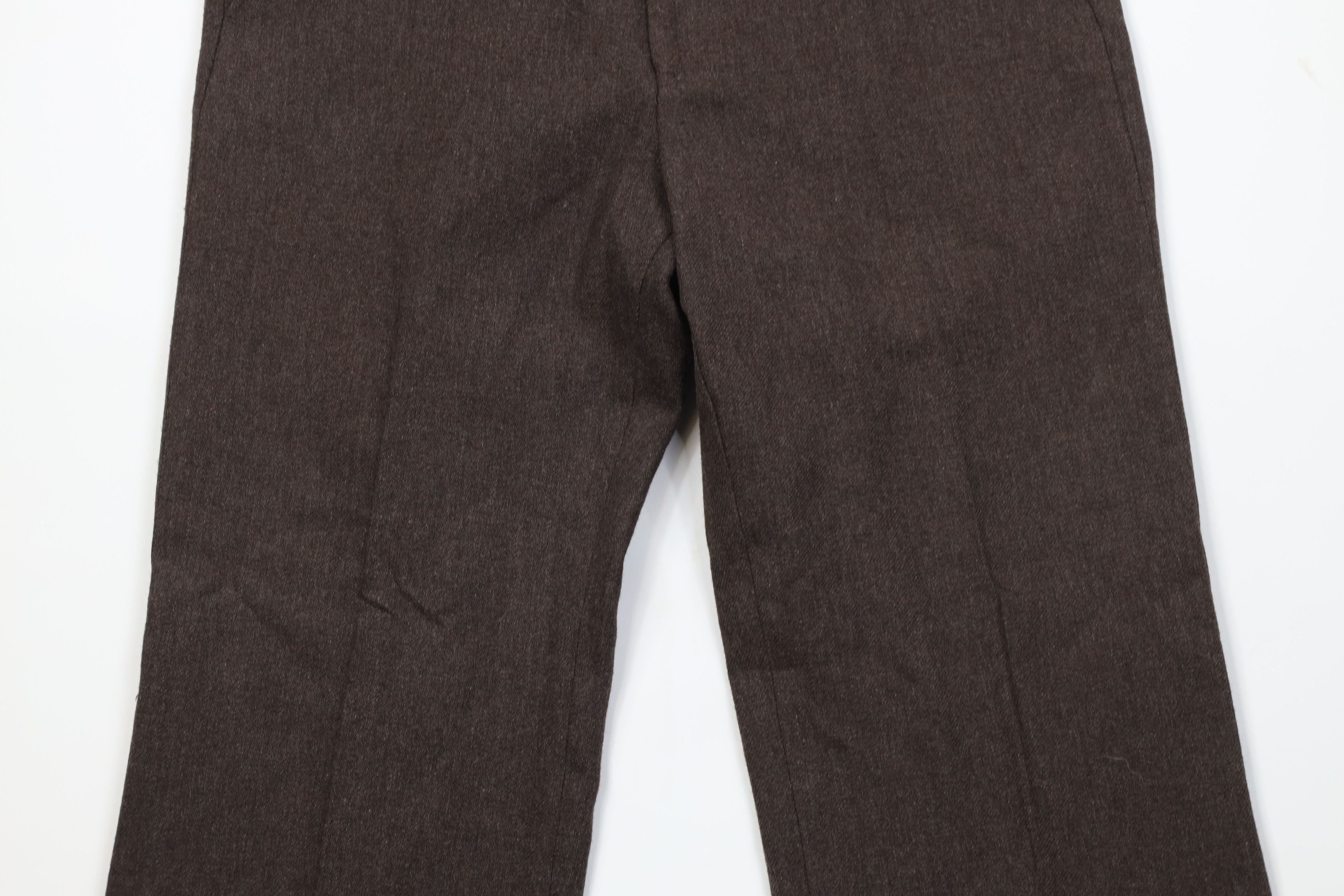 Vintage Vintage 70s Streetwear Tweed Flared Wide Leg Chino Pants USA Size US 34 / EU 50 - 3 Thumbnail