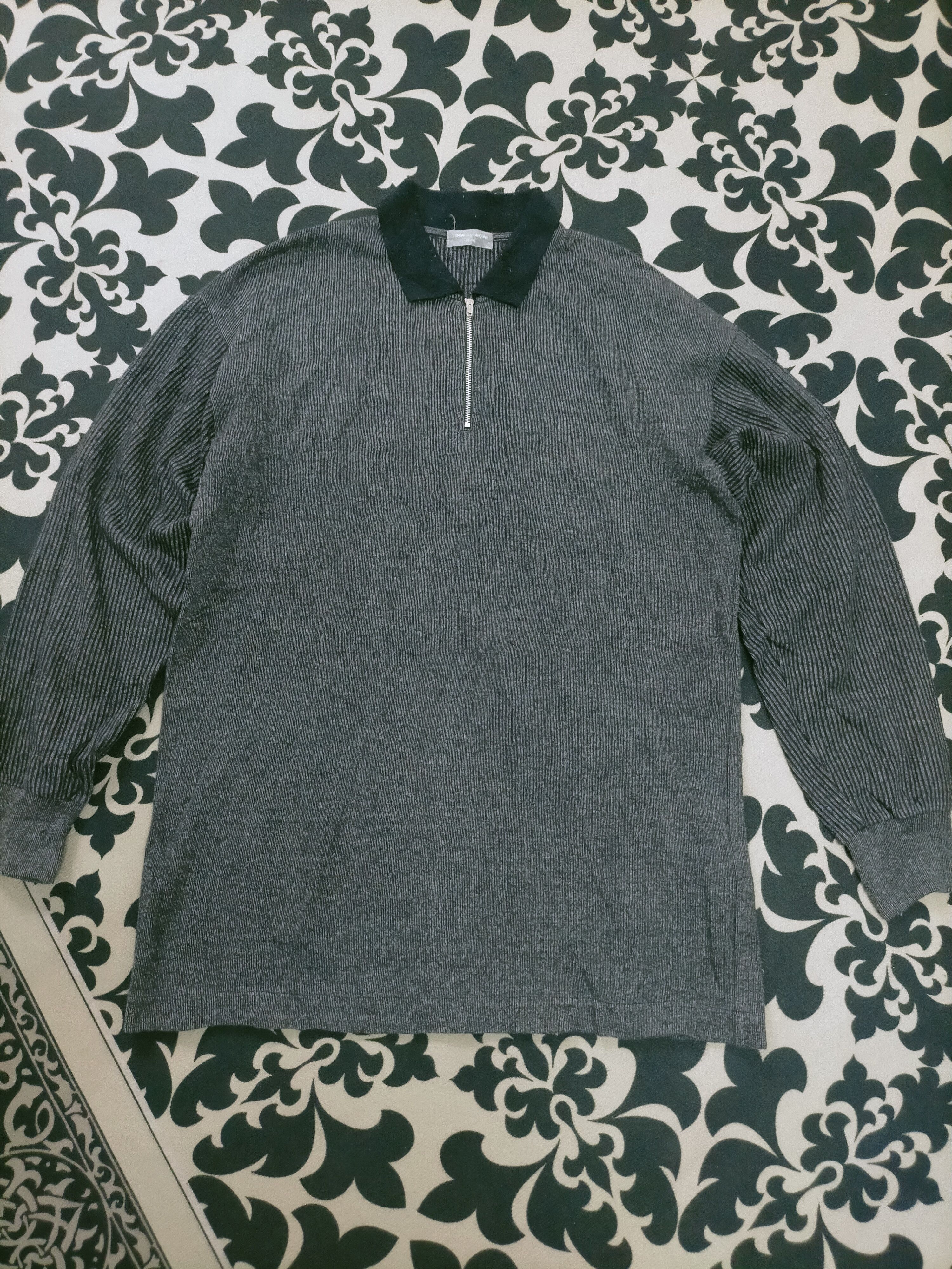 Comme des Garcons 🔥 Vintage 90s Comme des Garcons Half Zip Tshirt Size US L / EU 52-54 / 3 - 2 Thumbnail