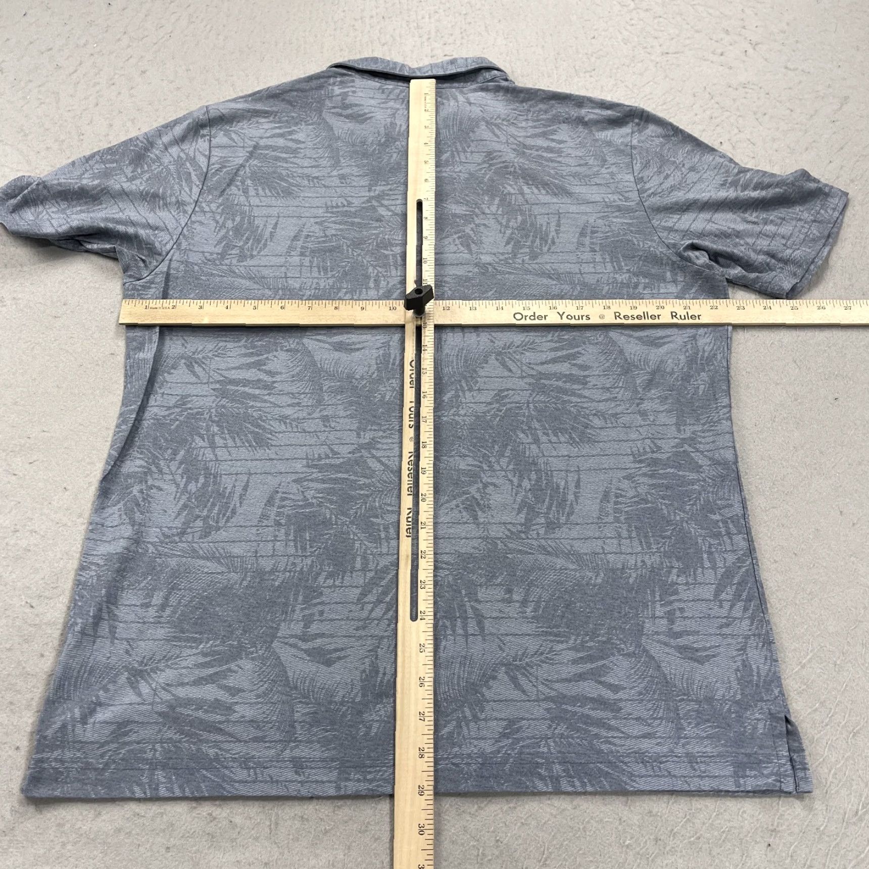 TravisMathew Travis Mathew Polo Shirt Mens L Blue Floral Leaf Golf AOP Pique Shirt Size US L / EU 52-54 / 3 - 7 Thumbnail