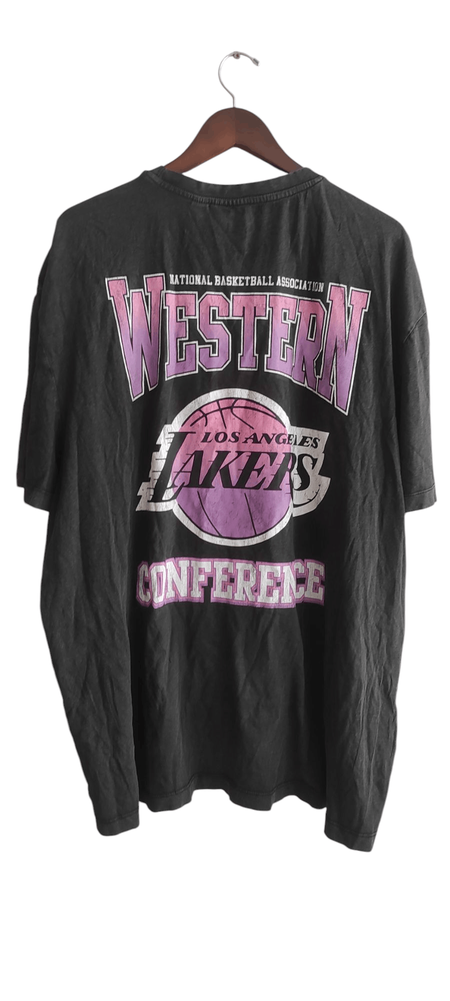 NBA × Vintage NBA Lakers Basketball Tee Graphic Print Los Angeles Lakers Size US XXL / EU 58 / 5 - 1 Thumbnail