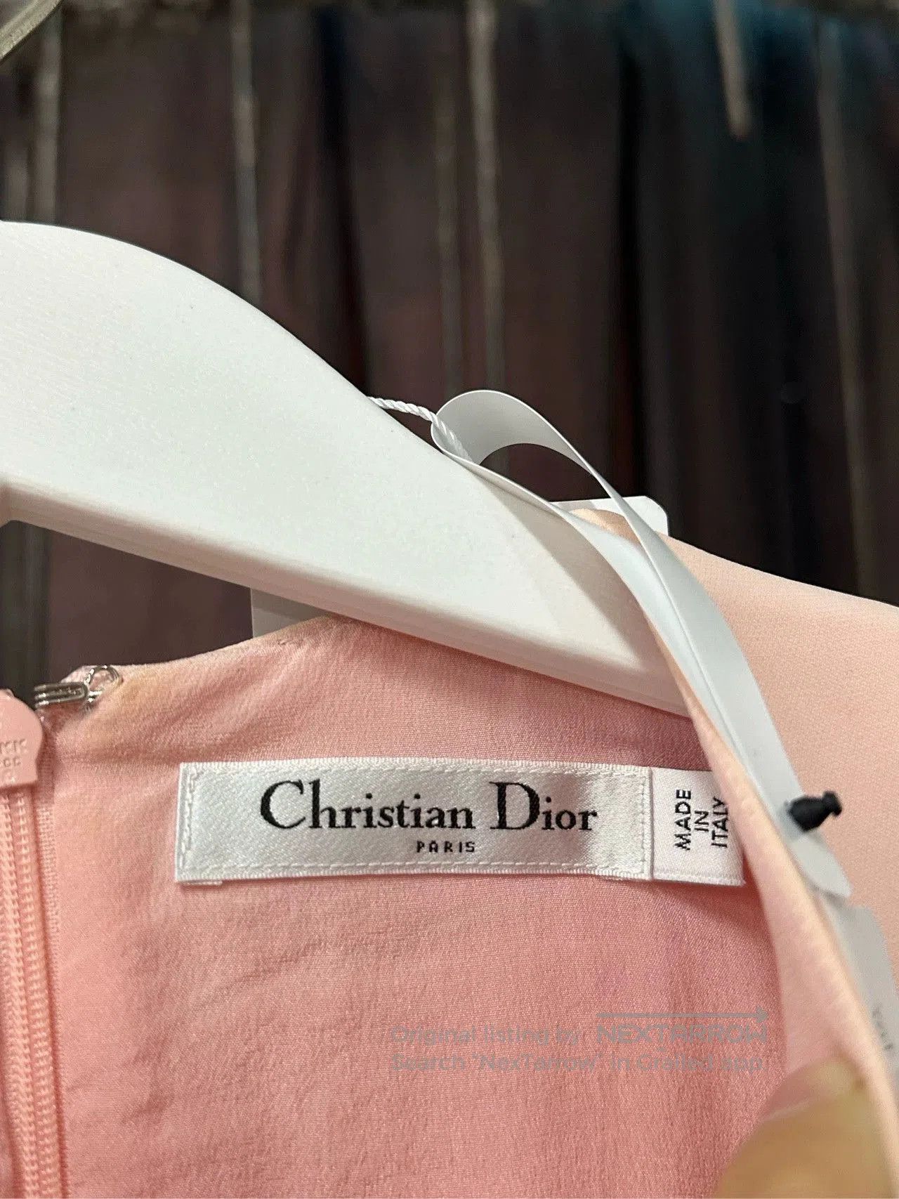 Dior dior sleeveless dress in pale pink. Size US 36 / EU 52 - 7 Thumbnail