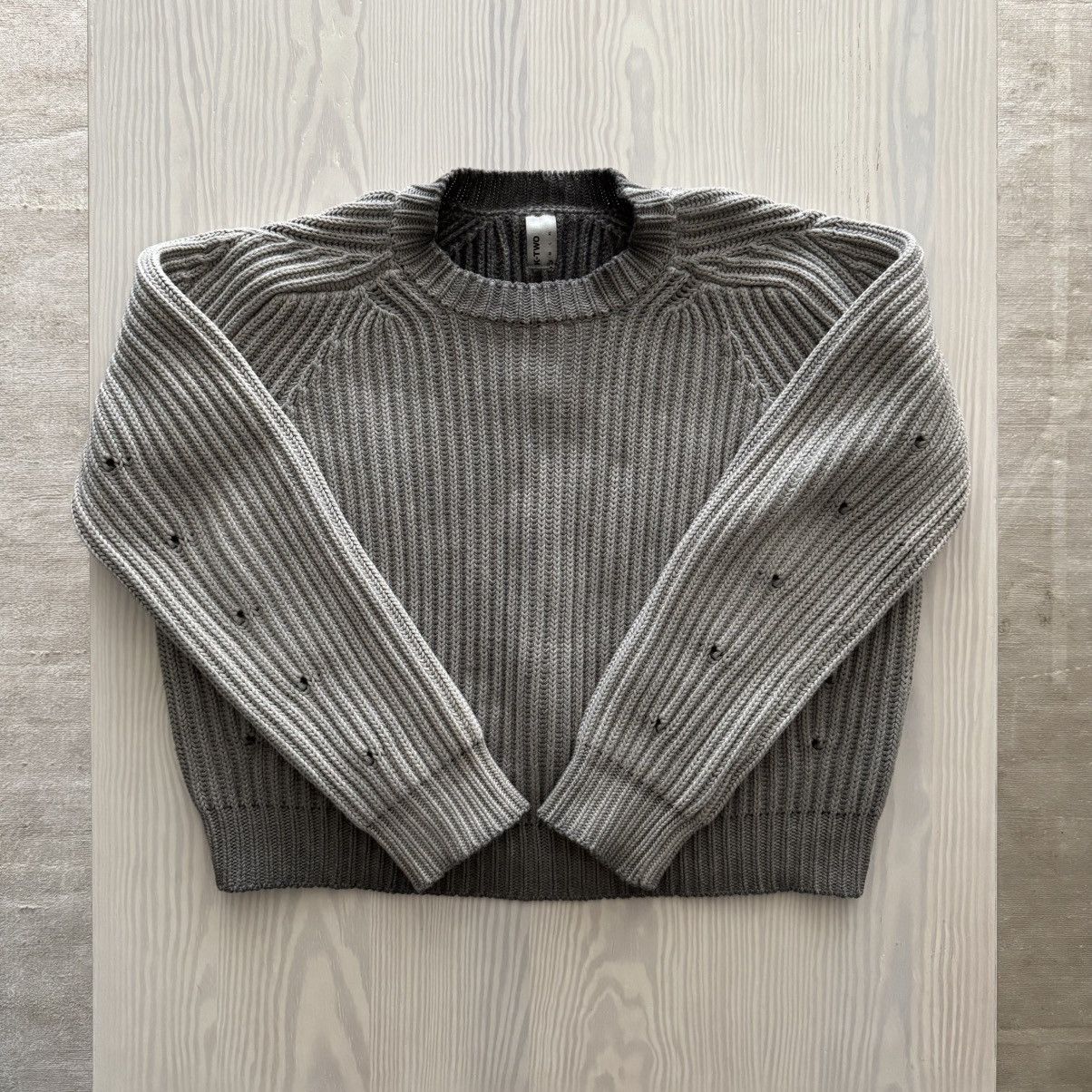 k-two studios fisherman knit Charcoal