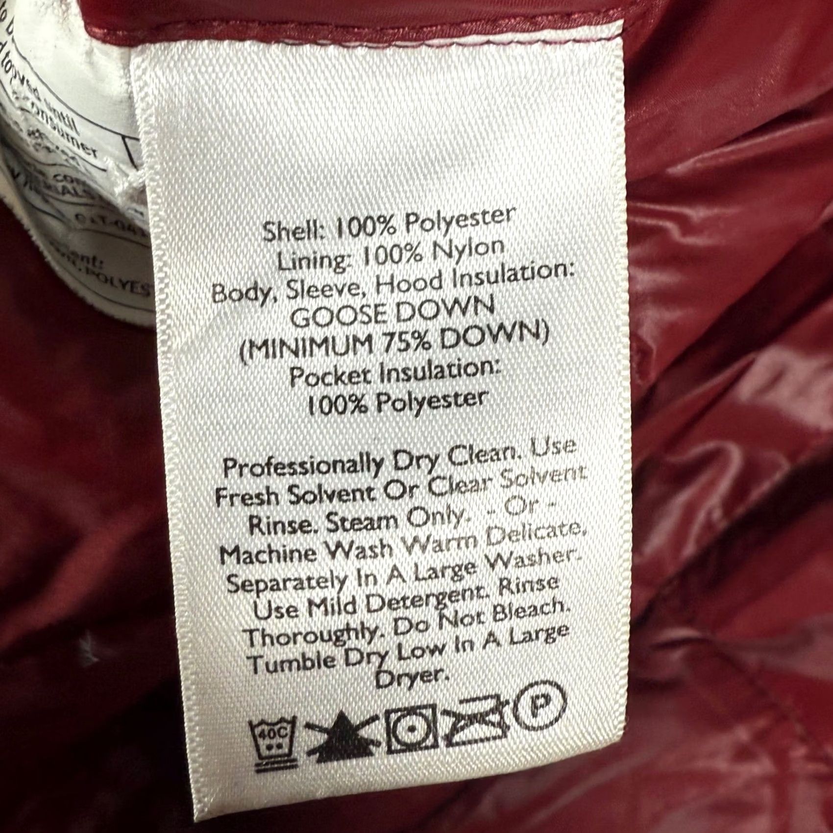 Eddie Bauer VINTAGE Eddie Bauer Quilted Hooded Goose Down Winter Parka Jacket XL Burgundy Coat Size XL / US 12-14 / IT 48-50 - 5 Thumbnail