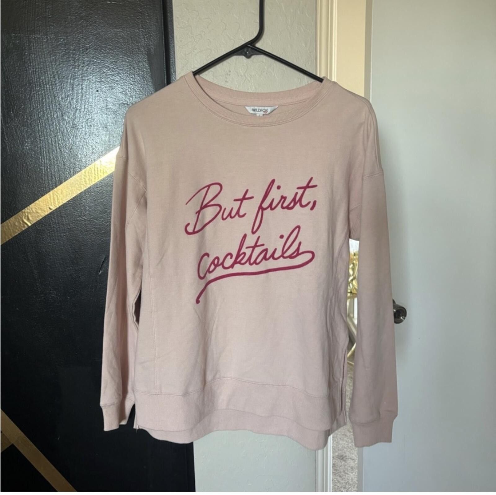 Wildfox (Wildfox) Blush Sweatshirt with pink Text Size S / US 4 / IT 40 - 1 Thumbnail
