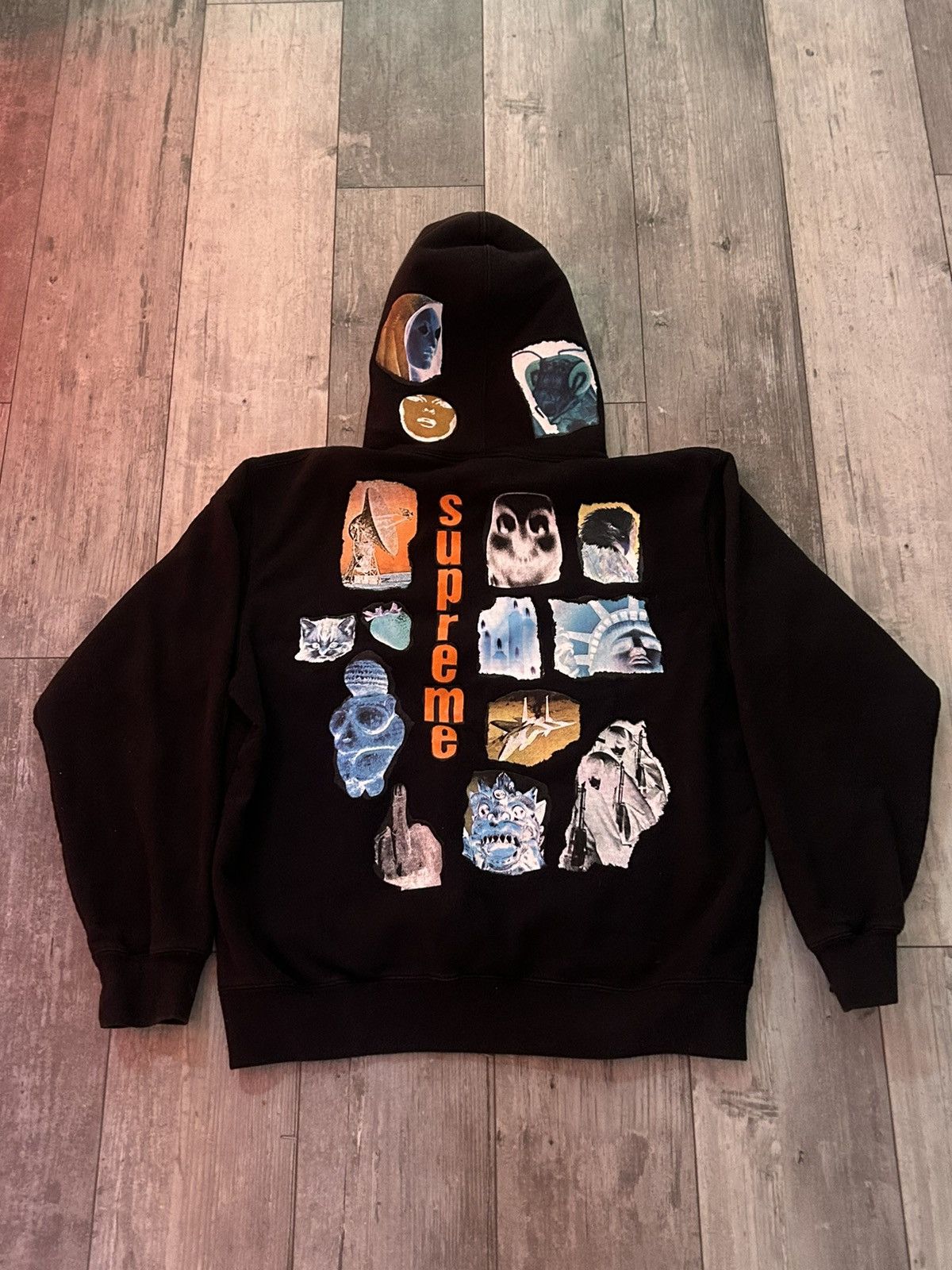 Supreme patch hoodie online