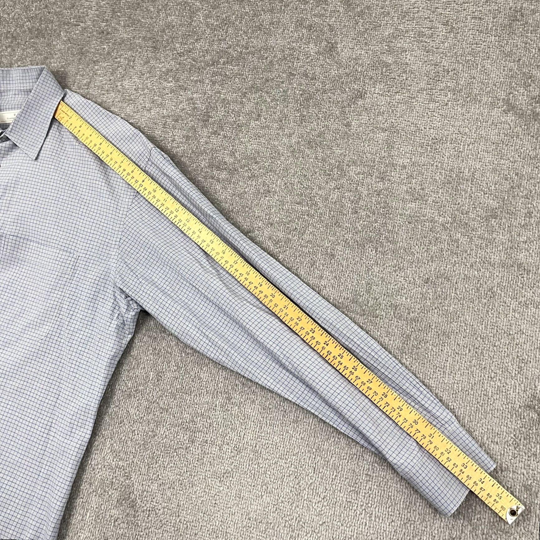 Ermenegildo Zegna Ermenegildo Zegna Shirt Mens Sz 42 - 16.5 Gray Blue Office Work Size 42R - 6 Thumbnail
