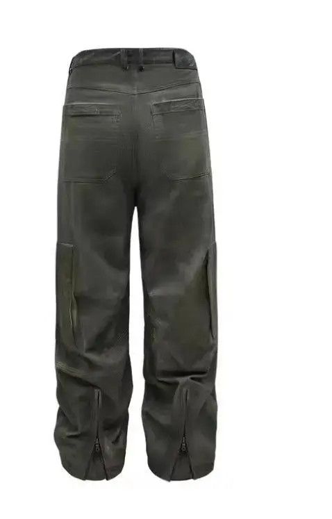 Japanese Brand × Jean × Vintage Retro Scimitar Pocket Distressed Wide Leg Jeans Size US 32 / EU 48 - 4 Thumbnail