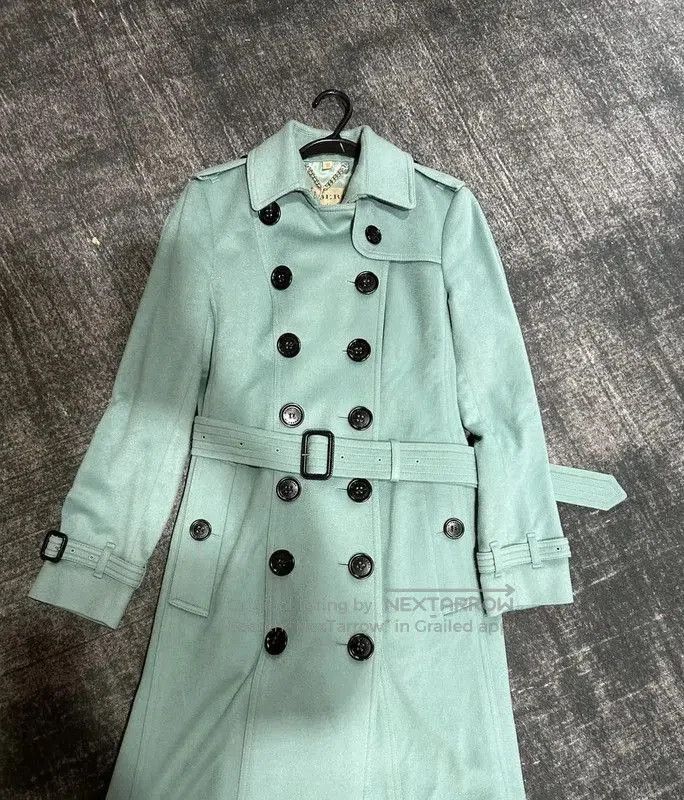 Burberry Burberry Women's Winter Blue Cashmere Coat. Size L / US 10 / IT 46 - 5 Thumbnail