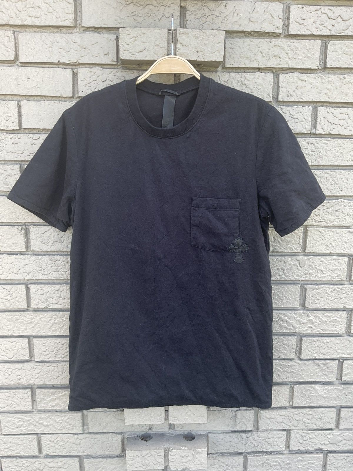 Chrome Hearts Chrome Hearts Premium Quilted Leather Cross Patch Tee sz M Size US M / EU 48-50 / 2 - 4 Thumbnail