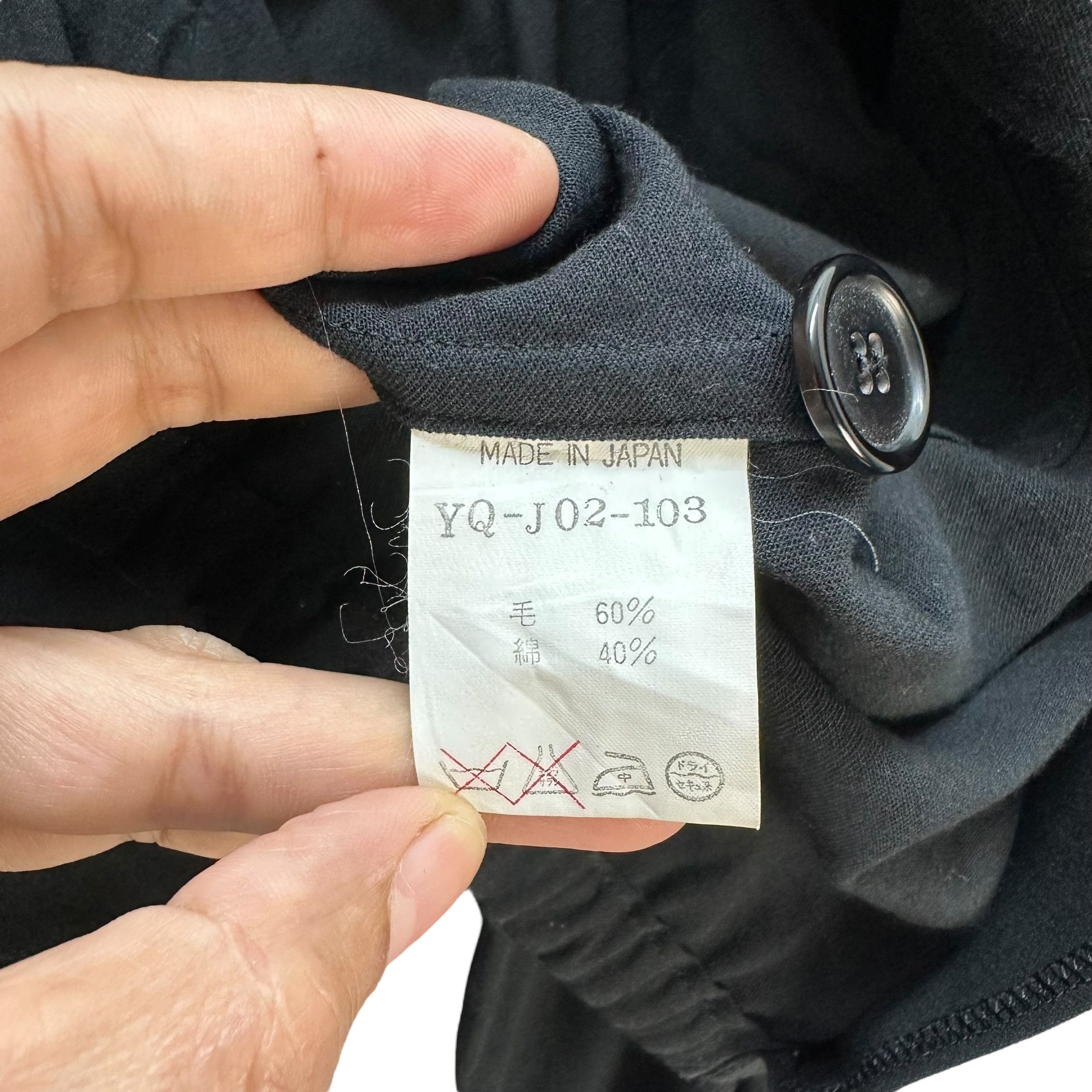 Yohji Yamamoto Vintage Y's Wool Cotton Cropped Jacket Avant Garde #A18-0428 Size M / US 6-8 / IT 42-44 - 8 Thumbnail
