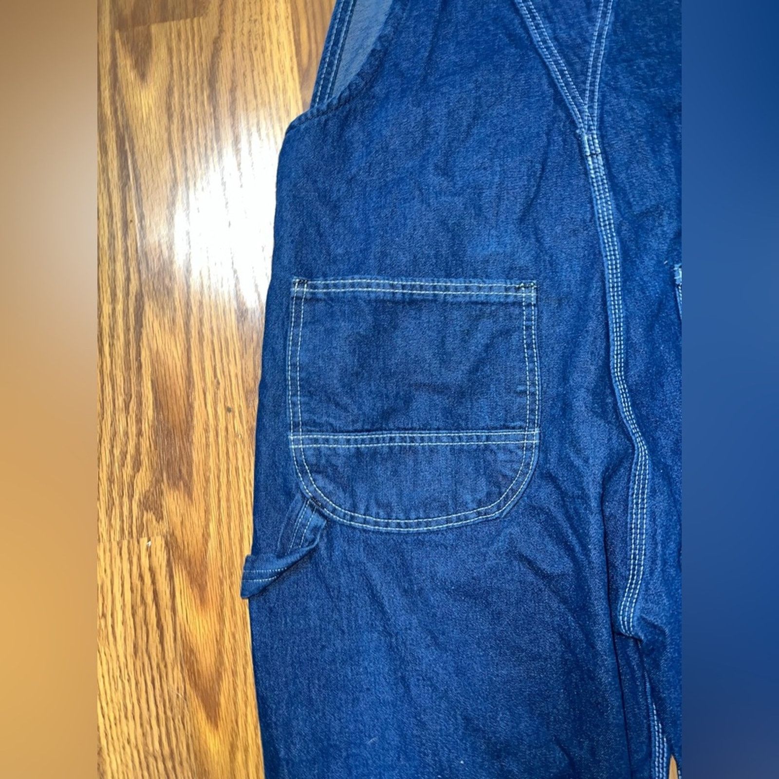 Vintage Funky Vintage KEY Imperial Denim Overalls! Size 34" / US 12 / IT 48 - 6 Thumbnail