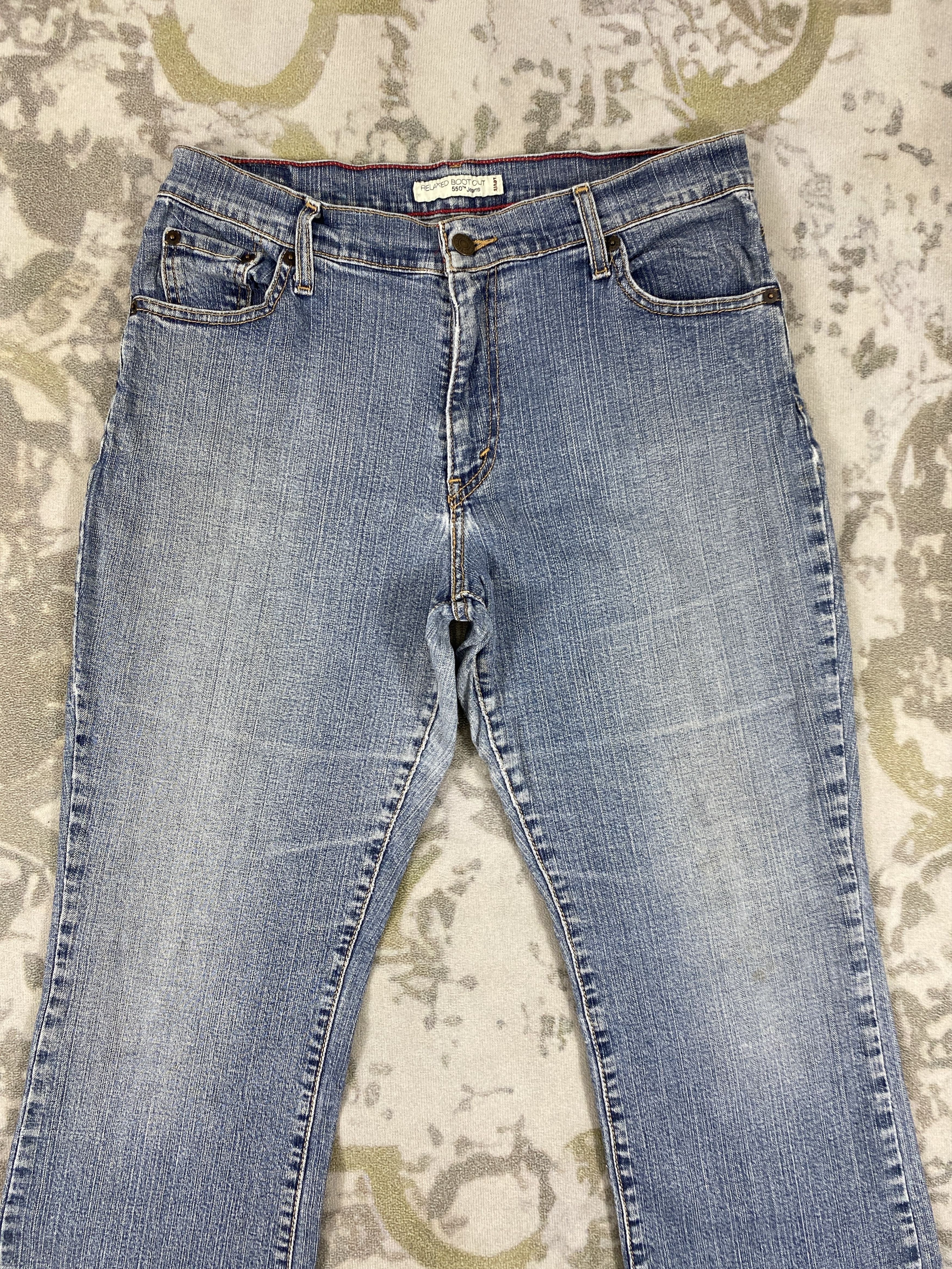 Levi's Distressed Blue Vintage Levi's 550 Boot Cut 32x30.5 - JN3515 Size US 32 / EU 48 - 3 Thumbnail