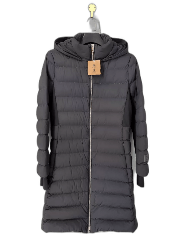 Burberry Burberry Long Black Down Jacket with Hood Size L / US 10 / IT 46 - 1 Thumbnail