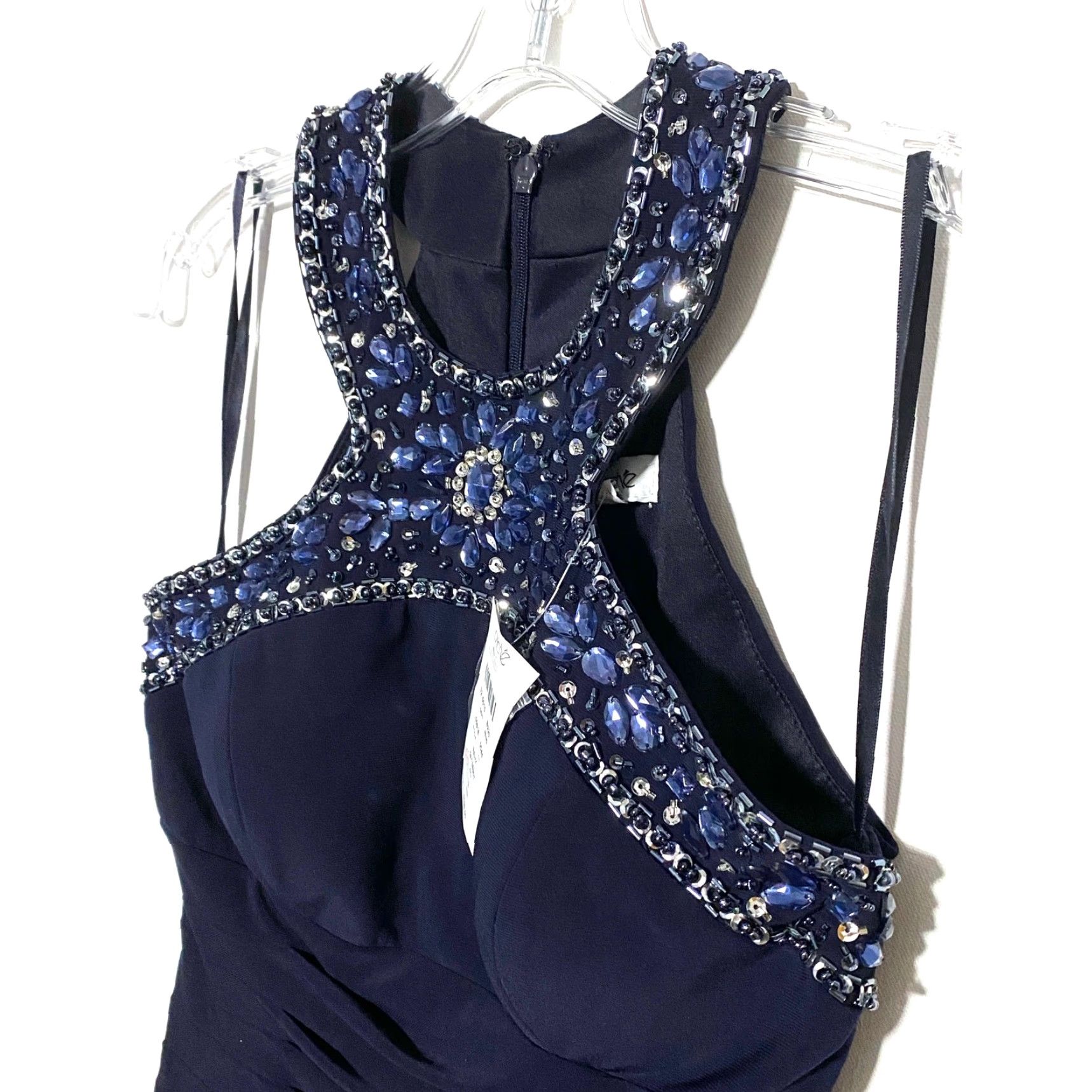 Vintage VINTAGE Caché Formal Beaded Jeweled Bodycon Maxi Dress Ball Gown 2 Prom Gala Glam NWT Size XS / US 0-2 / IT 36-38 - 3 Thumbnail