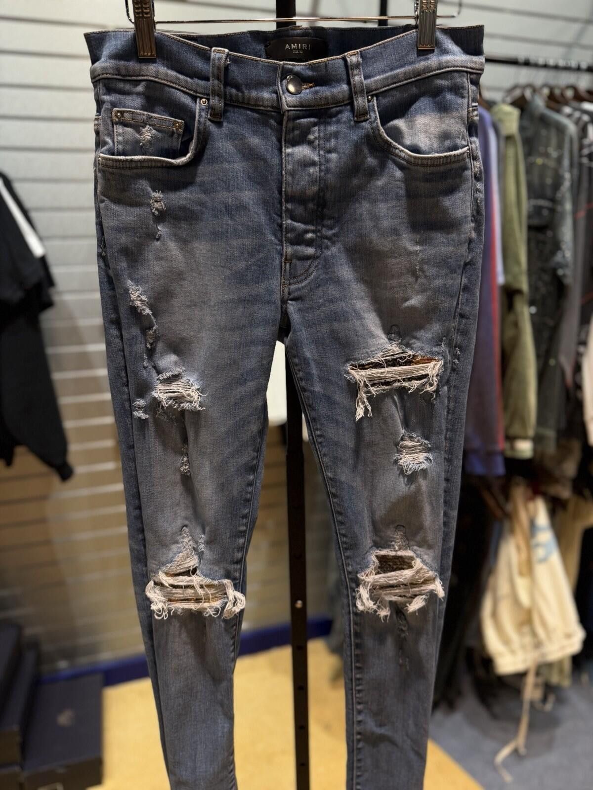 Amiri Size 30 - Amiri Blue MX1 Patch Jeans 100% Authentic Size US 30 / EU 46 - 2 Thumbnail