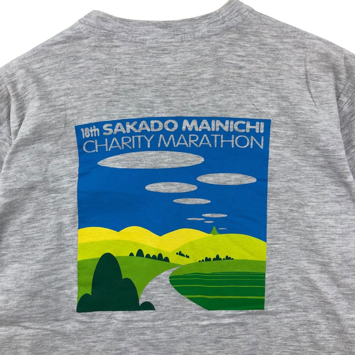 Japanese Brand Vintage Sakado Mainichi Charity Marathon Denko-Chan T Shirt Size US M / EU 48-50 / 2 - 2 Thumbnail