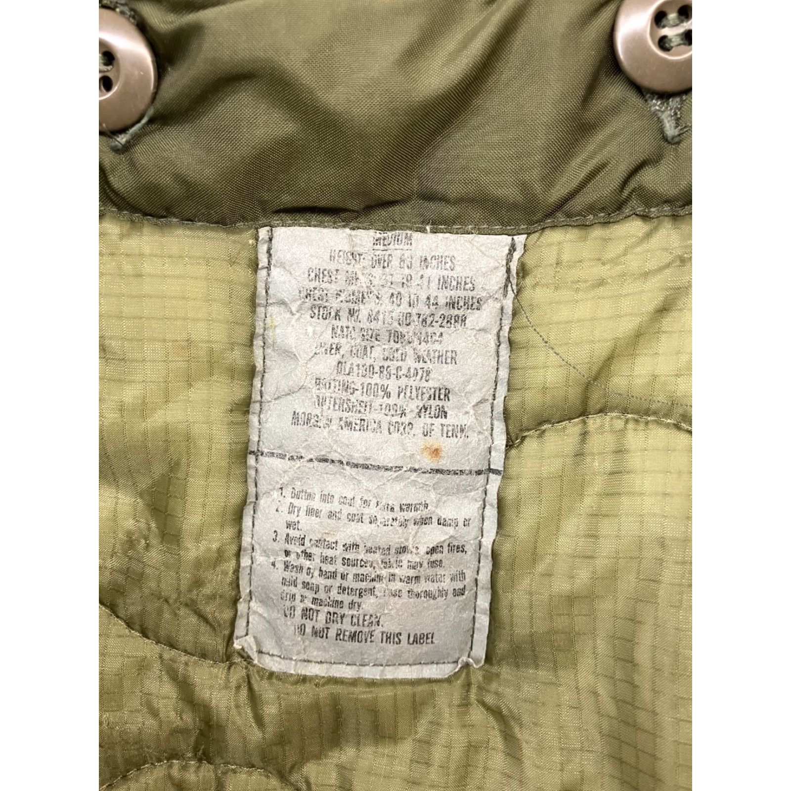 Vintage VTG Morgan America C022 of Tennesse Military Jacket - Canvas Nylon Lined 80s 90s Camouflage Green M Mens Size US M / EU 48-50 / 2 - 4 Thumbnail