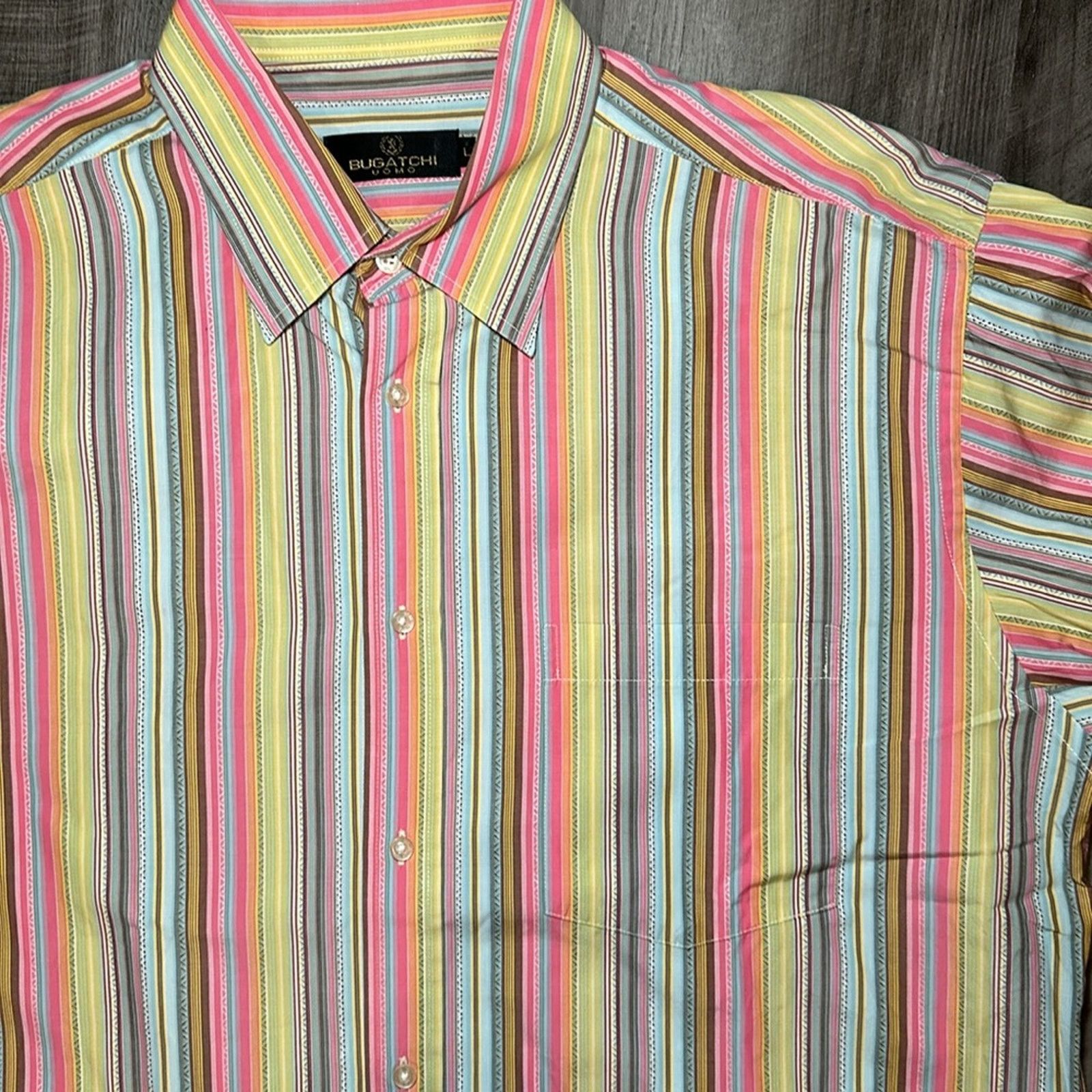 BUGATCHI Bugatchi Uomo Striped Long Sleeve Button Down - Large Size US L / EU 52-54 / 3 - 5 Thumbnail