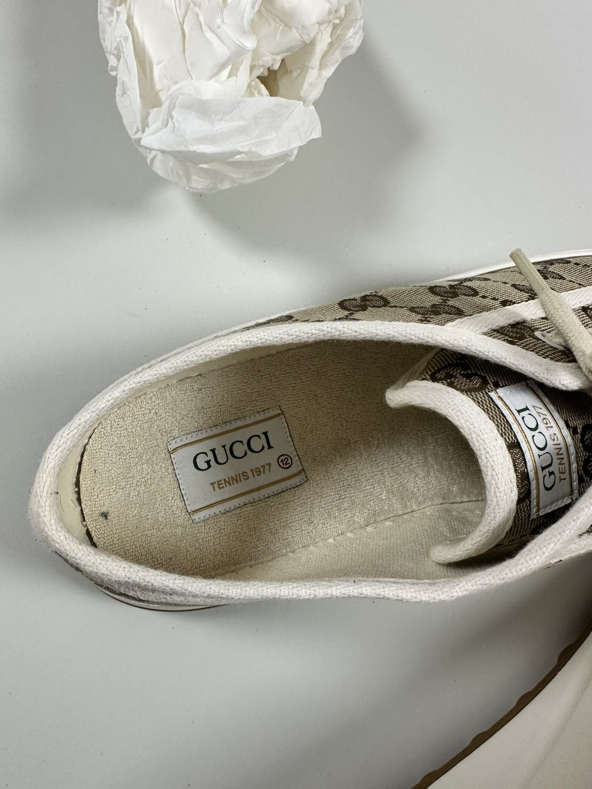 Gucci GUCCI GG Canvas Sneakers **RETAIL 850$** - 12 Size US 12.5 / EU 45-46 - 5 Thumbnail