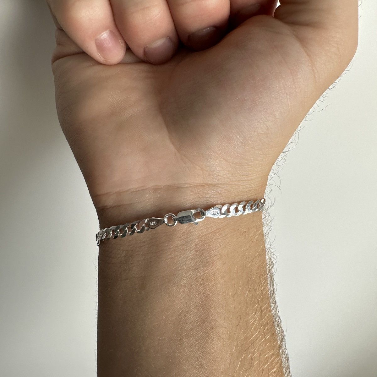 Jewelry Silver Bracelet Stack Solid .925 Silver Bracelet Set 8 Inch Size ONE SIZE - 7 Thumbnail