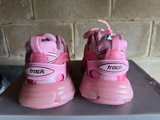 Balenciaga o1mt1gz0625 Track Clear Sole Sneakers in Pink Size US 6 / IT 36 - 6 Thumbnail