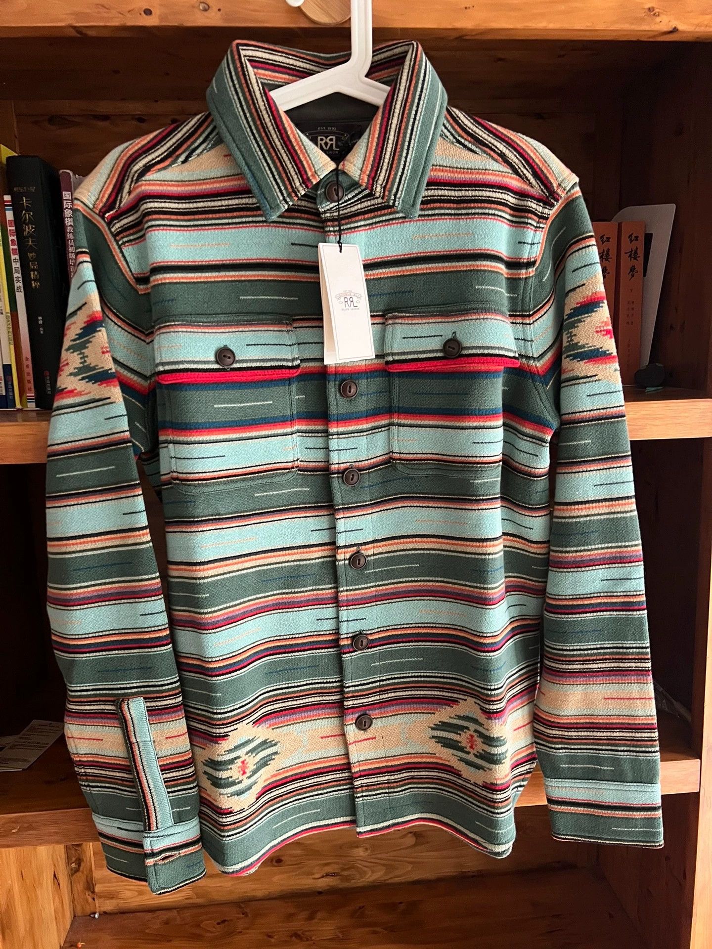RRL Ralph Lauren RRL Double RL SW Shirt 21 yarns ivory buttons serape S Size US S / EU 44-46 / 1 - 2 Thumbnail