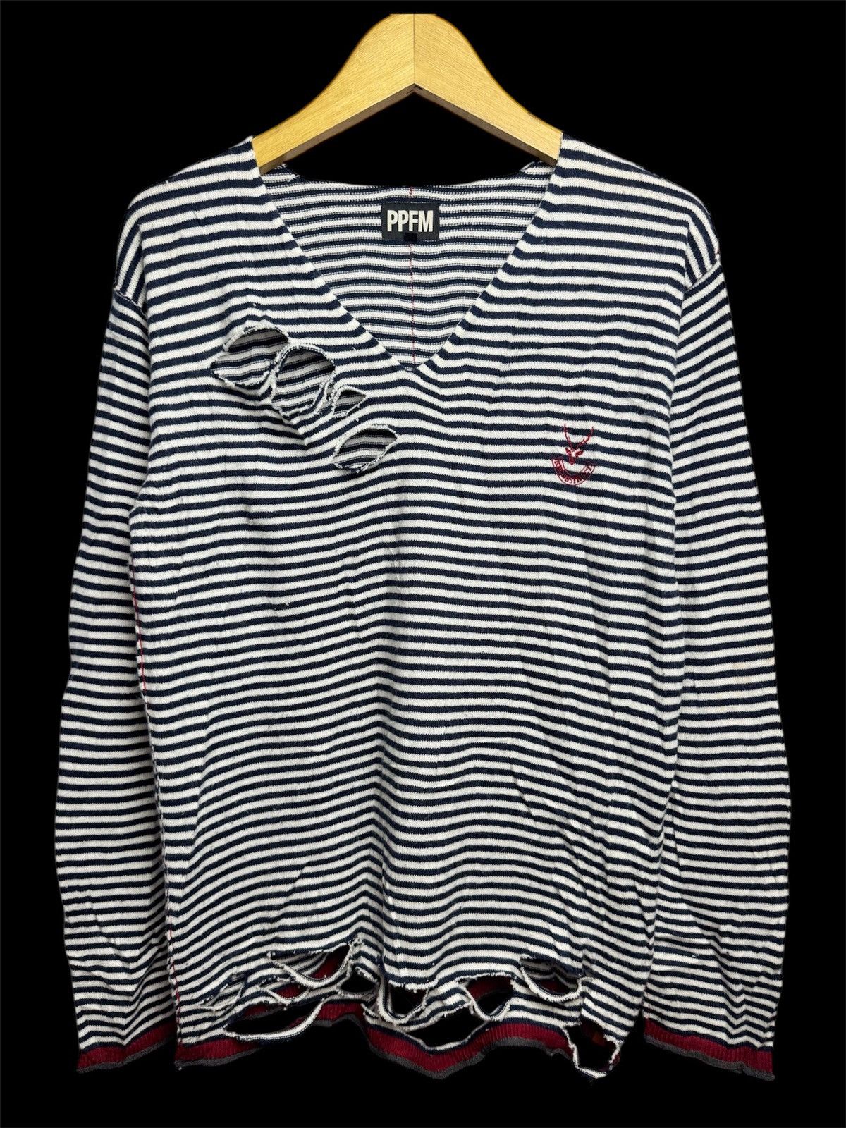 Beauty Beast × Hysteric Glamour × Japanese Brand PPFM Distressed Long Sleeve Size US M / EU 48-50 / 2 - 1 Thumbnail
