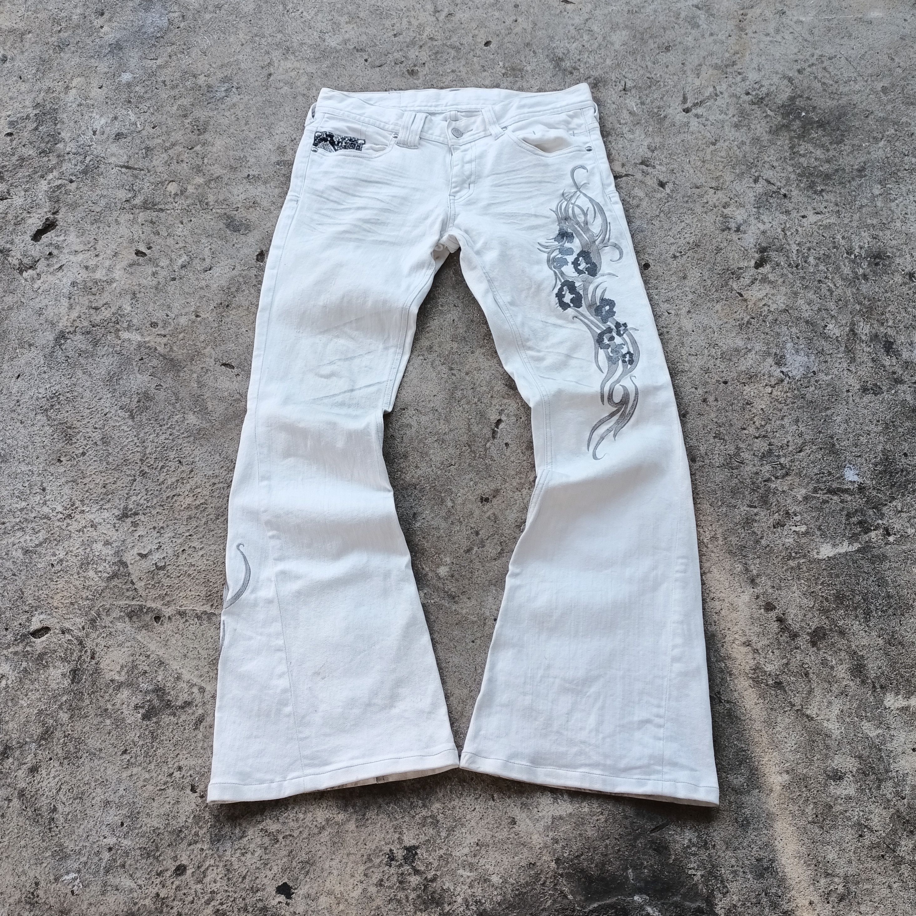 20471120 × Le Grande Bleu (L.G.B.) 2000s flared G.O.A drawstring