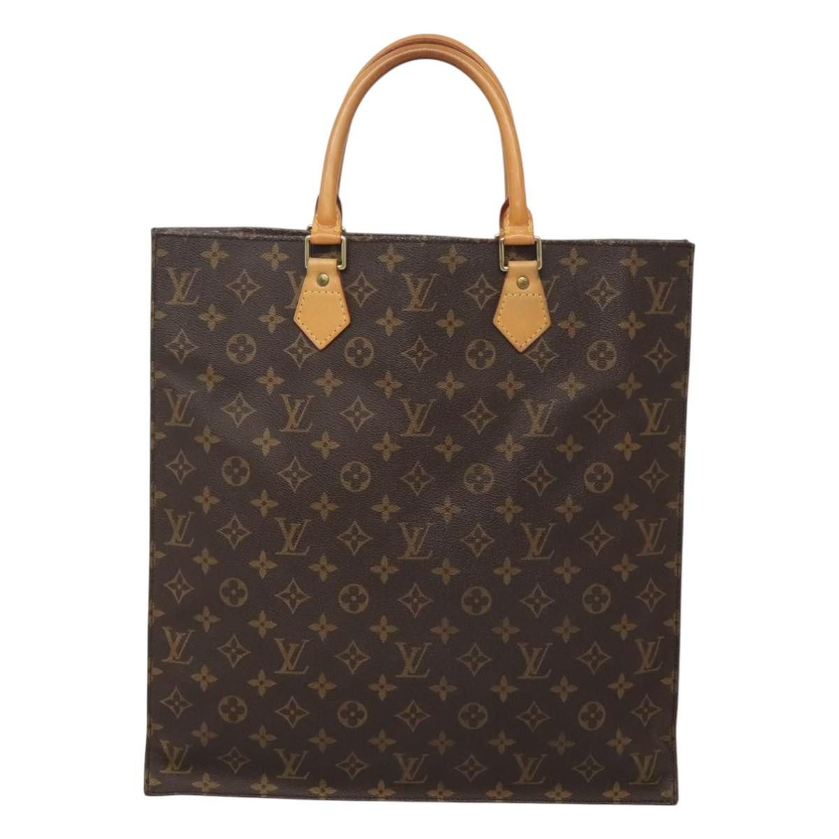 Louis Vuitton LOUIS VUITTON Monogram Sac Plat Hand Bag M51140 Size ONE SIZE - 2 Thumbnail