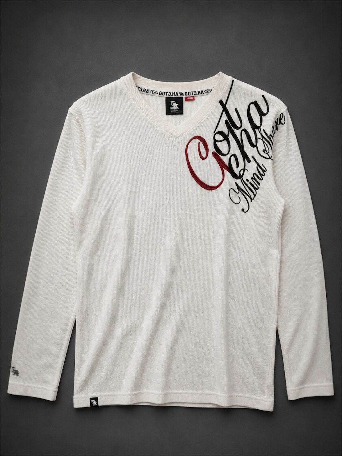 Vintage Gotcha Mind Share Surfware Gothic Poem Long Sleeve Size US M / EU 48-50 / 2 - 1 Thumbnail