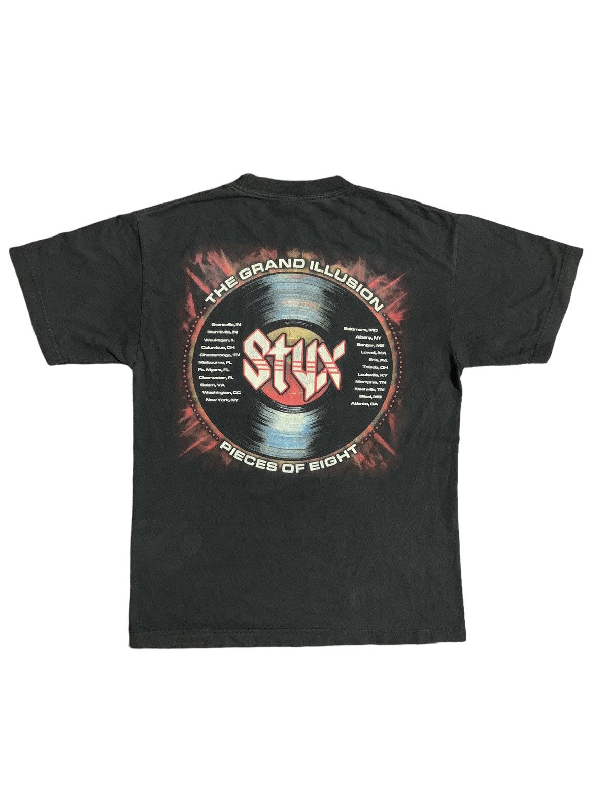 Band Tees × Vintage vintage styx the grand illusion tour Size US L / EU 52-54 / 3 - 4 Thumbnail
