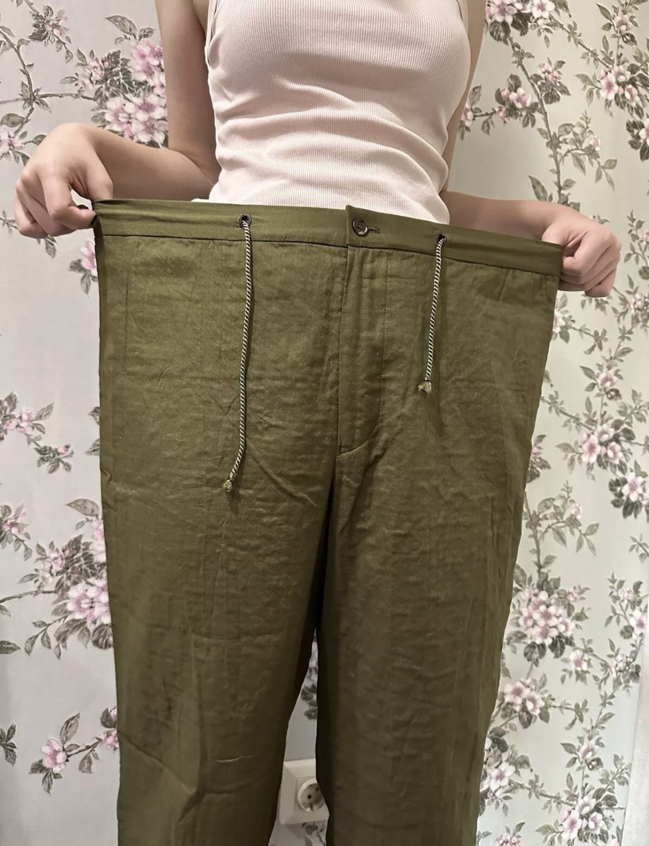 Issey Miyake × Japanese Brand × Vintage Issey Miyake Japan Khaki Pants Lagenlook Avant garde Sz 3-4 Size 30" / US 8 / IT 44 - 11 Thumbnail