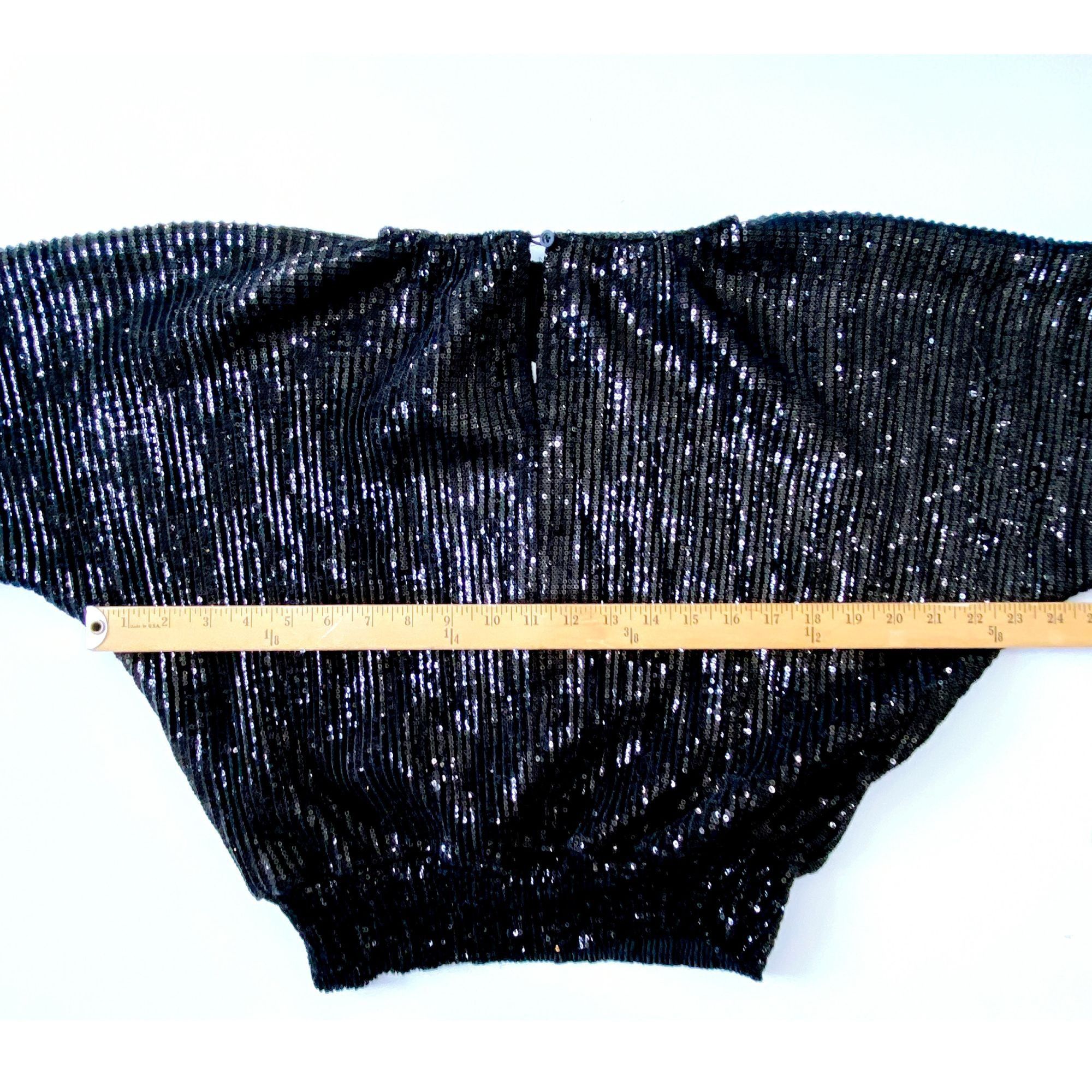 Rta RtA Pippa Black Sequin Long-Sleeve Top Size XXS, New with t Size XXS / US 00 / IT 34 - 13 Thumbnail