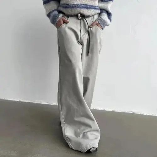 Japanese Brand × Vintage Casual Vintage Washed Wide Leg Jeans Pants Size US 32 / EU 48 - 2 Thumbnail