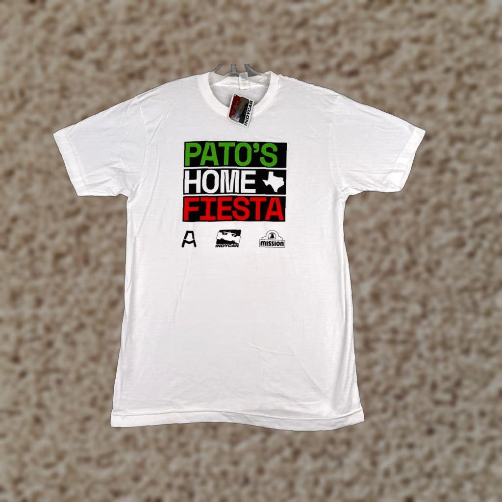 Vintage Indycar Shirt Adult Medium White Patos Home Fiesta Pato O'Ward Short Sleeve Legends Global Merchandise T-Shirt Men Cars Racing 2020s Modern Logo Size US M / EU 48-50 / 2 - 1 Thumbnail