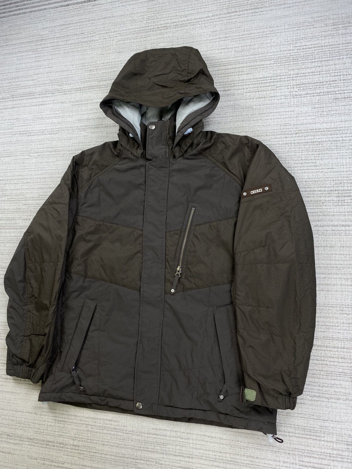 Japanese Brand Chur Snowboarding Cross Logo Zipper Multipocket Jacket Size US L / EU 52-54 / 3 - 4 Thumbnail