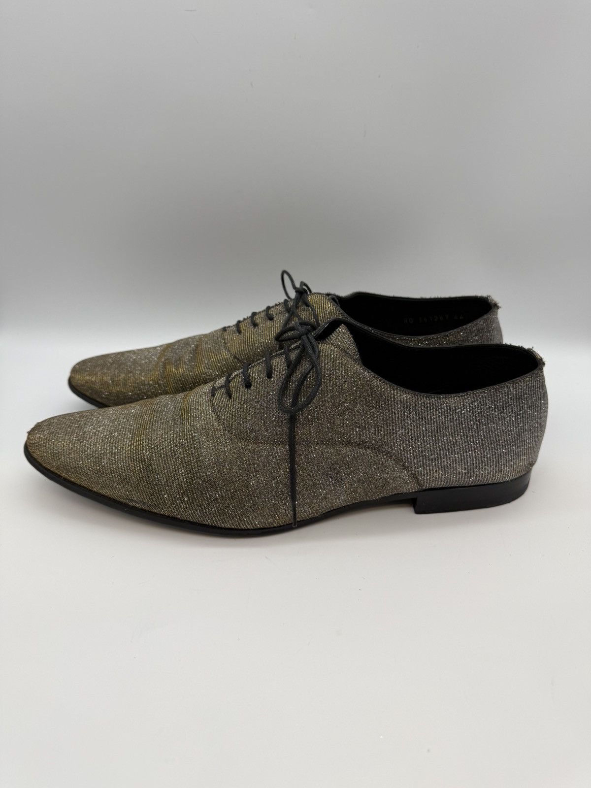 Saint Laurent Paris SAINT LAURENT PARIS-Gold/Silver Lurex Metallic Oxford Derby Size US 11 / EU 44 - 9 Thumbnail