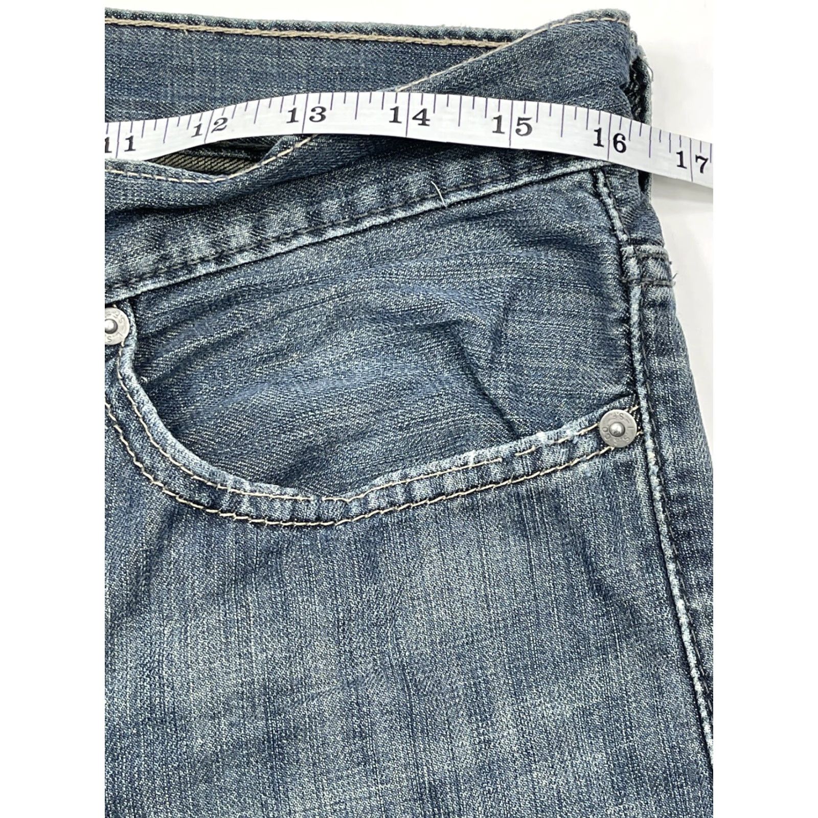 Levi's Levi's 514 Regular Fit Straight Leg Denim Jeans Blue Medium Wash 34x34 Mens Classic Size US 32 / EU 48 - 6 Thumbnail