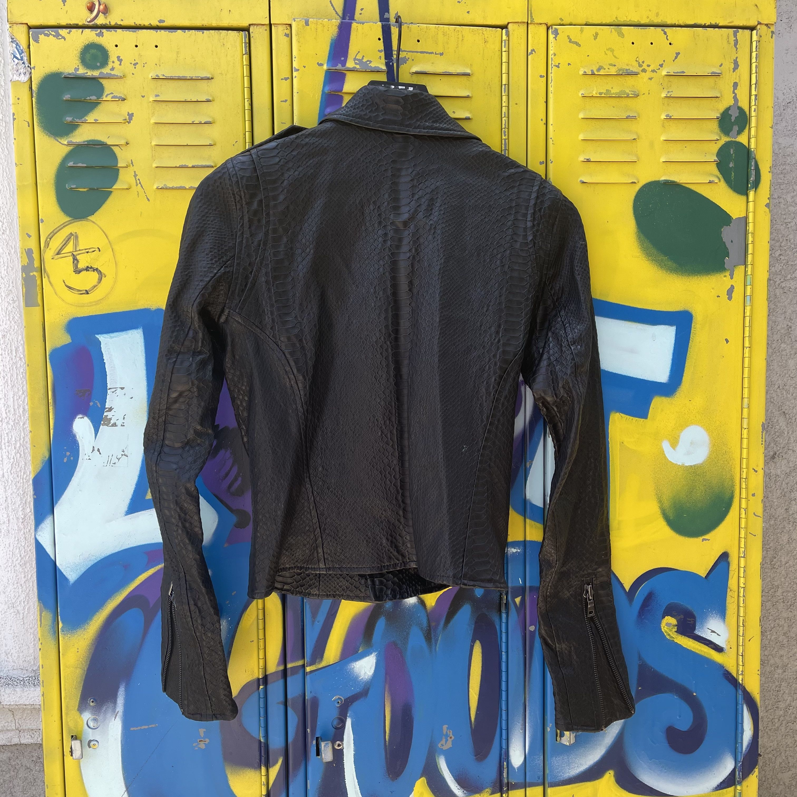Rta RTA Snakeskin Leather Jacket Size S / US 4 / IT 40 - 2 Thumbnail