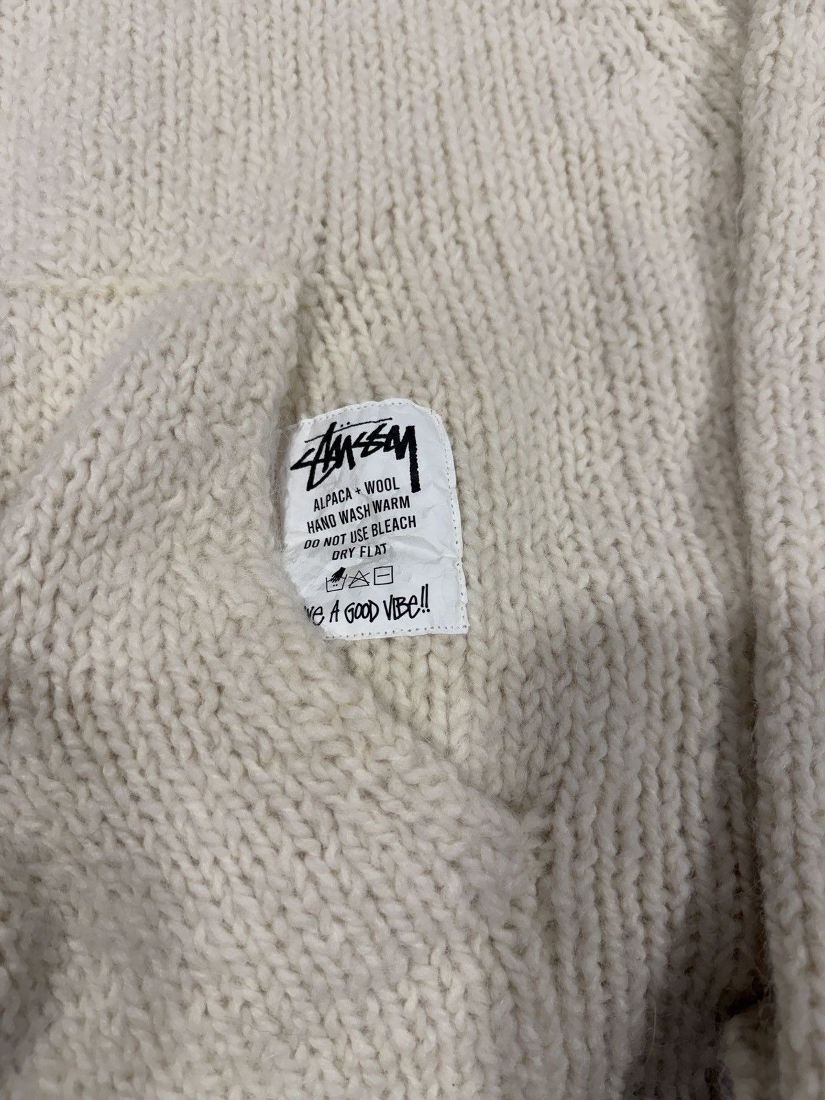 Stussy Stussy Chunky Knit Zip Hoodie Size US L / EU 52-54 / 3 - 3 Thumbnail
