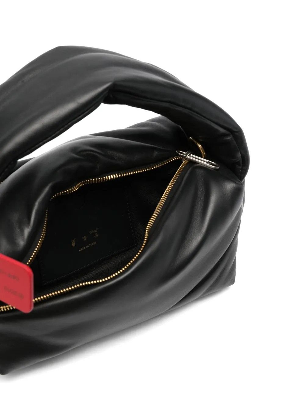 Off-White o1y1225 Size : OS / Leather Handbag in Black Size ONE SIZE - 4 Thumbnail